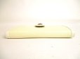 Photo5: BVLGARI Cream White Leather Palladium H/W Flap Long Wallet #9357