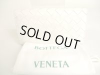 BOTTEGA VENETA Intrecciato White Leather Bifold Long Wallet #9358