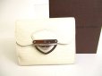 Photo1: LOUIS VUITTON Epi Pearl White Leather Trifold Wallet Purse Joey #9361 (1)