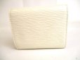 Photo2: LOUIS VUITTON Epi Pearl White Leather Trifold Wallet Purse Joey #9361 (2)