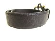 Photo3: GUCCI GG Guccissima Black Leather Belt Waist Size M #9365
