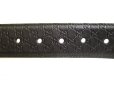 Photo4: GUCCI GG Guccissima Black Leather Belt Waist Size M #9365