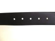 Photo7: GUCCI GG Guccissima Black Leather Belt Waist Size M #9365