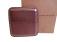 Photo1: LOUIS VUITTON Bordeaux Taiga Leather Cigarette Case #9367 (1)