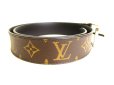 Photo3: LOUIS VUITTON Monogram Leather Pont Neuf 35MM Belt #9370