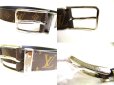 Photo8: LOUIS VUITTON Monogram Leather Pont Neuf 35MM Belt #9370