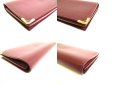 Photo7: Cartier Must de Cartier Bordeaux Leather Bifold Long Wallet #9375