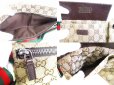 Photo8: GUCCI GG Brown Canvas Waist Packs Belt Bag Purse #9378