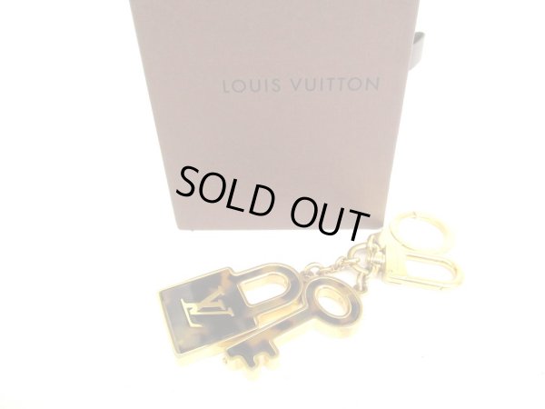 Photo1: LOUIS VUITTON Gold Plated Key Holder Bag Charm Porte Cles Confidence #9386