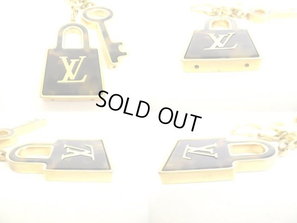 Photo2: LOUIS VUITTON Gold Plated Key Holder Bag Charm Porte Cles Confidence #9386