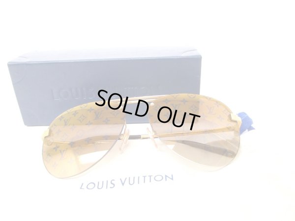 Photo1: LOUIS VUITTON Mirror Monogram Lenses Eye Wear Clockwise Sunglasses #9394