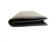 Photo6: Cartier Santos de Cartier Black Leather Bifold Long Wallet #9397