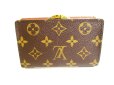 Photo2: LOUIS VUITTON Monogram Brown Leather Bifold Wallet Viennois #9401 (2)