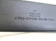 Photo10: GUCCI Interlocking G Buckle GG Black Leather Belt Size M #9410