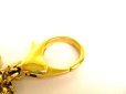 Photo6: LOUIS VUITTON Gold Bag Charm Key Holder Sac Fleures du monogram #9416