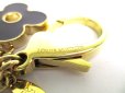 Photo9: LOUIS VUITTON Gold Bag Charm Key Holder Sac Fleures du monogram #9416