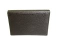 Photo2: BVLGARI Black Grain Calf Leather Business Card Case Card Holder #9418 (2)