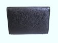 Photo2: GUCCI GG Black Leather Business Card Case #9423 (2)