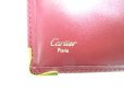 Photo10: Cartier Must de Cartier Bordeaux Leather Bifold Wallet Purse #9425