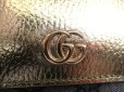 Photo12: GUCCI Double G GG PVC Canvas Gold Leather Bifold Long Flap Wallet #9429