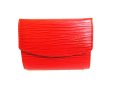 Photo1: LOUIS VUITTON Epi Red Leather Coin Purse #9438 (1)