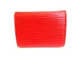 Photo2: LOUIS VUITTON Epi Red Leather Coin Purse #9438 (2)