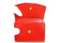 Photo8: LOUIS VUITTON Epi Red Leather Coin Purse #9438