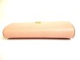 Photo6: GUCCI Double G GG Beige PVC Light Pink Leather Flap Long Wallet #9440