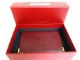 Photo12: Cartier Must de Cartier Bordeaux Leather Card Holder #9441