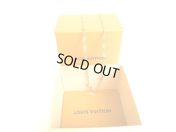 Photo1: LOUIS VUITTON Gold Plated Forever Young Necklace #9448