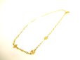 Photo2: LOUIS VUITTON Gold Plated Forever Young Necklace #9448 (2)