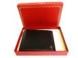 Photo12: Cartier Pasha de Cartier Black Leather Gold Logo Bifold Bill Wallet #9450