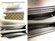 Photo8: GUCCI Double G GG PVC Canvas Silver Leather Bifold Long Flap Wallet #9453