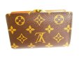 Photo2: LOUIS VUITTON Monogram Brown Leather Bifold Wallet Viennois #9455 (2)