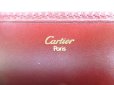 Photo10: Cartier Must de Cartier Bordeaux Leather Trifold Long Wallet #9457