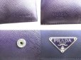 Photo10: PRADA Purple Nylon and Leather Trifold Wallet Purse #9464