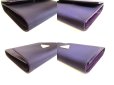Photo7: PRADA Purple Nylon and Leather Trifold Wallet Purse #9464