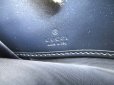 Photo10: GUCCI Guccissima Navy Blue Leather Round Zip Long Wallet #9465