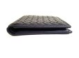 Photo5: BOTTEGA VENETA Navy Blue Leather Bifold Wallet Compact Wallet #9469