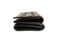 Photo5: BOTTEGA VENETA Intrecciato Black Leather Trifold Wallet Compact Wallet #9470
