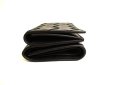 Photo6: BOTTEGA VENETA Intrecciato Black Leather Trifold Wallet Compact Wallet #9470