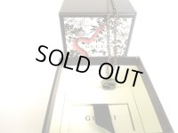GUCCI Sterling Silver Interlocking G Pendant Necklace #9472
