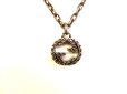 Photo2: GUCCI Sterling Silver Interlocking G Pendant Necklace #9472 (2)