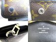 Photo10: LOUIS VUITTON Monogram Makassar Brown Leather Tri-fold Chain Compact Wallet #9475