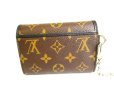 Photo2: LOUIS VUITTON Monogram Makassar Brown Leather Tri-fold Chain Compact Wallet #9475 (2)