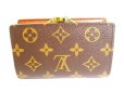 Photo2: LOUIS VUITTON Monogram Brown Leather Bifold Wallet Viennois #9482 (2)