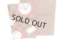 LOUIS VUITTON Damier Brown Leather Patchwork Document Holders Agenda PM #9487