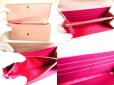 Photo8: Salvatore Ferragamo Gancini Light Pink Leather Long Flap Wallet #9488