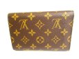 Photo2: LOUIS VUITTON Monogram Brown Leather Bifold Wallet Purse #9494 (2)