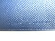 Photo10: HERMES Navy Blue Veau Epson Leather Passport Holders ID Holders #9500